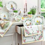 Столовая дорожка XL Цветы, гобелен 49x143 см Spring Fantasy Villeroy & Boch Столовая дорожка XL Цветы, гобелен 49x143 см Spring Fantasy Villeroy & Boch