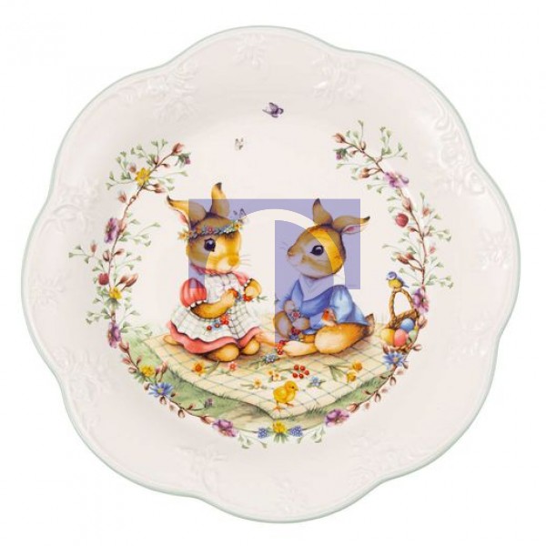 Блюдо пасхальное Кролики на пикнике 24 см Spring Fantasy Villeroy & Boch Блюдо пасхальное Кролики на пикнике 24 см Spring Fantasy Villeroy & Boch