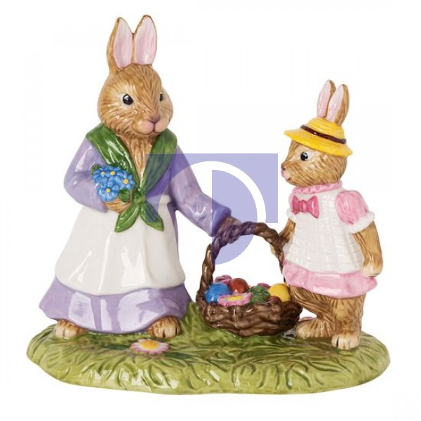 Декоративная фигурка Кролики с корзинкой Bunny Tales Villeroy & Boch Декоративная фигурка Кролики с корзинкой Bunny Tales Villeroy & Boch