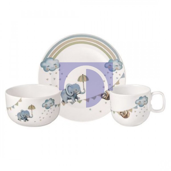 Набор детской посуды 3 предмета Walk Like An Elephant Boho Kids Villeroy & Boch Набор детской посуды 3 предмета Walk Like An Elephant Boho Kids Villeroy & Boch