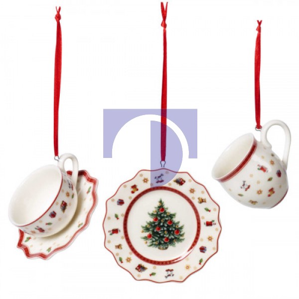 Подвески Посуда 6,3 см набор из 3 предметов Toy's Delight Decoration Villeroy & Boch Подвески Посуда 6,3 см набор из 3 предметов Toy's Delight Decoration Villeroy & Boch
