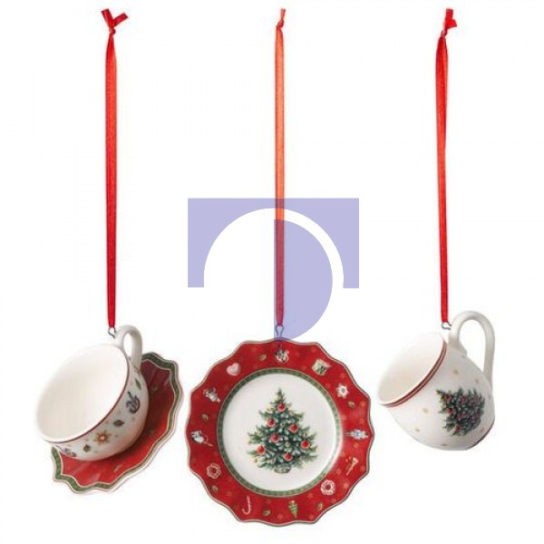 Подвески Посуда 6 см набор из 3 предметов Toy's Delight Decoration Villeroy & Boch Подвески Посуда 6 см набор из 3 предметов Toy's Delight Decoration Villeroy & Boch