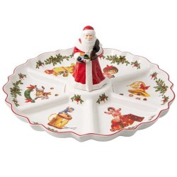 Блюдо с 6 секциями и фигуркой Санты 38x38x20 см Toys Fantasy Villeroy & Boch