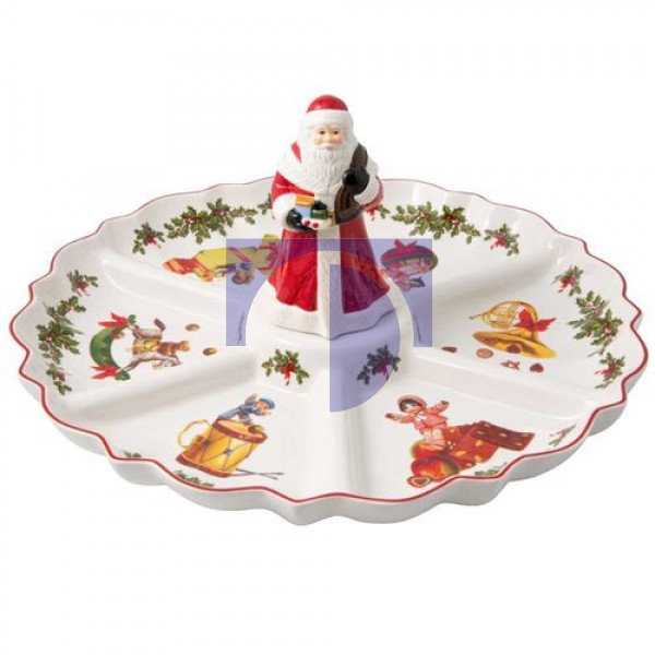 Блюдо с 6 секциями и фигуркой Санты 38x38x20 см Toys Fantasy Villeroy & Boch Блюдо с 6 секциями и фигуркой Санты 38x38x20 см Toys Fantasy Villeroy & Boch