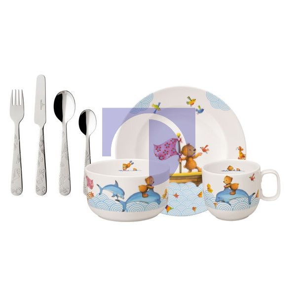 Набор детской посуды 7 предметов Happy as a Bear Villeroy & Boch Набор детской посуды 7 предметов Happy as a Bear Villeroy & Boch