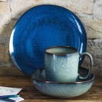 Тарелка для завтрака 23 см синяя Lave Bleu Villeroy & Boch