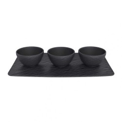Набор емкостей для соусов 4 предмета Manufacture Rock Villeroy & Boch