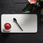 Тарелка прямоугольная 35х18 см Manufacture Rock blanc Villeroy & Boch Тарелка прямоугольная 35х18 см Manufacture Rock blanc Villeroy & Boch