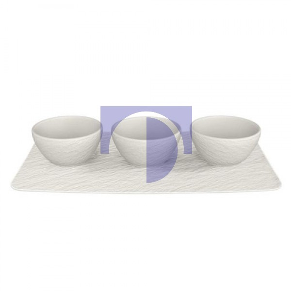 Набор емкостей для соусов 4 предмета Manufacture Rock blanc Villeroy & Boch Набор емкостей для соусов 4 предмета Manufacture Rock blanc Villeroy & Boch