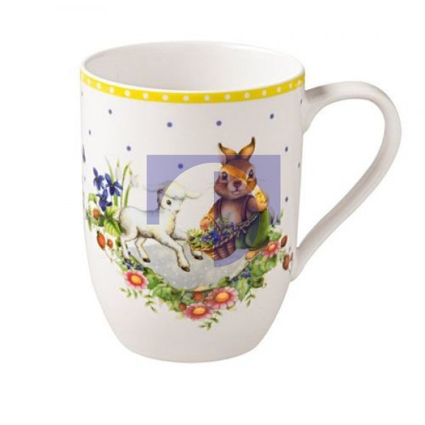 Кружка с ручкой Кролики Дедушка Ханс и Пауль Spring Awakening Villeroy & Boch Кружка с ручкой Кролики Дедушка Ханс и Пауль Spring Awakening Villeroy & Boch