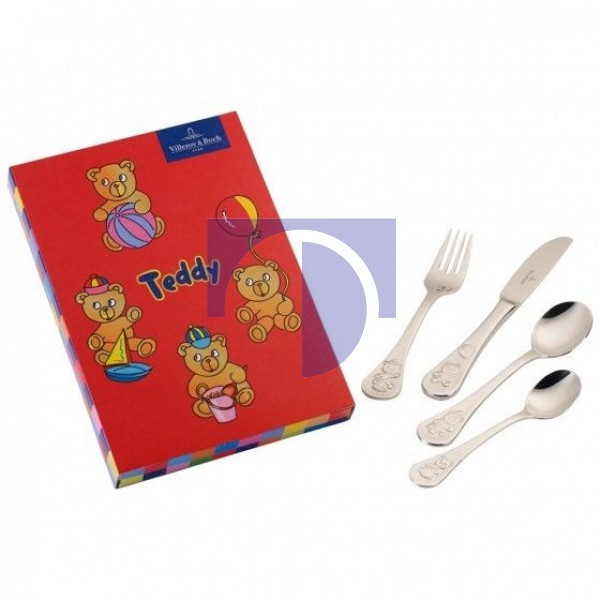 Дитячі столові прибори 4 предмета Teddy Villeroy & Boch Дитячі столові прибори 4 предмета Teddy Villeroy & Boch