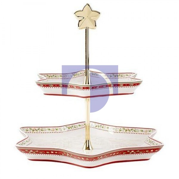 Этажерка для сладостей, фруктов 34 см Winter Bakery Delight Villeroy & Boch Этажерка для сладостей, фруктов 34 см Winter Bakery Delight Villeroy & Boch