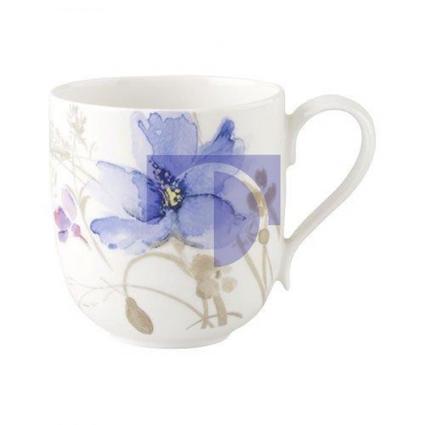 Кружка с ручкой 0,35 л Mariefleur Gris Basic Villeroy & Boch Кружка с ручкой 0,35 л Mariefleur Gris Basic Villeroy & Boch