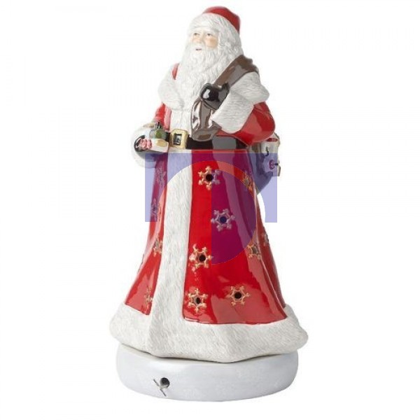 Музыкальная фигурка Санта с подсвечником для чайной свечи, 45 см Christmas Toys Memory Villeroy & Boch Музыкальная фигурка Санта с подсвечником для чайной свечи, 45 см Christmas Toys Memory Villeroy & Boch