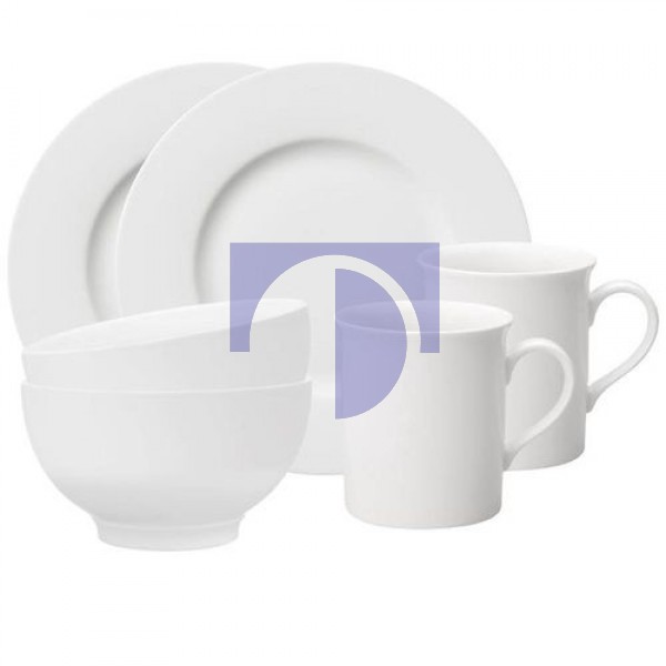 Набор для завтрака на 2 персоны из 6 предметов Twist White Villeroy & Boch