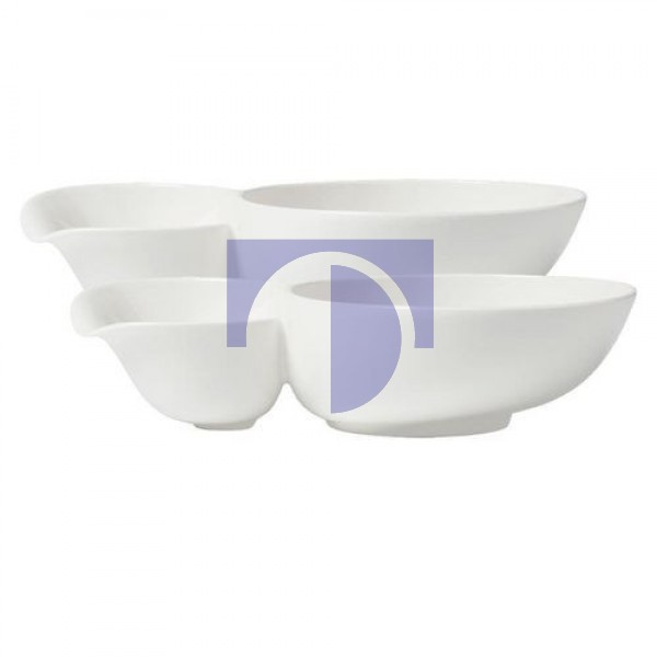 Набор из двух суповых чаш с отделением для хлеба 27,5 x 17,3 x 0,68 см Soup Passion Villeroy & Boch Набор из двух суповых чаш с отделением для хлеба 27,5 x 17,3 x 0,68 см Soup Passion Villeroy & Boch