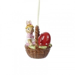 Подвеска Крольчиха Анна в корзинке 6 см Bunny Tales Villeroy & Boch