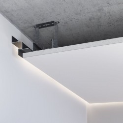 Профіль світлотіньового шва для LED підсвічування С-2М RAL 9005 чорний