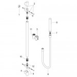 Starck Душевой гарнитур цвет Satinox Axor 27980810 Starck Душевой гарнитур цвет Satinox Axor 27980810