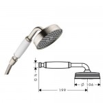 Carlton Душевой гарнитур цвет Satinox Axor 27980810