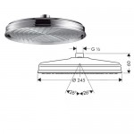 Carlton Душевой гарнитур цвет Satinox Axor 27980810