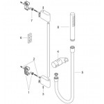 Steel Душевой гарнитур цвет сталь Axor 27943800 Steel Душевой гарнитур цвет сталь Axor 27943800