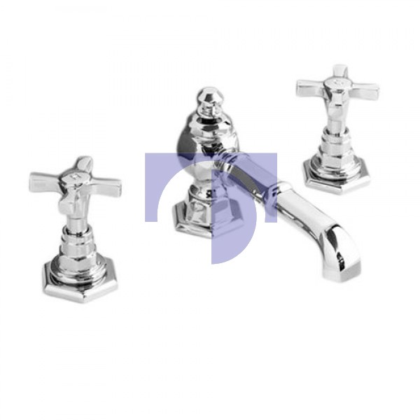 Jubilee Смеситель для раковины на 3 отверстия Devon&Devon ADNJ15CR Jubilee Смеситель для раковины на 3 отверстия Devon&Devon ADNJ15CR