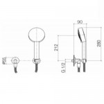 Tara Classic Душевой гарнитур Yota Dornbracht 27 803 890 00