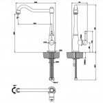 Tradizione Змішувач для кухні Gessi 8753 149 Tradizione Змішувач для кухні Gessi 8753 149