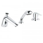 Ectos Змішувач для ванни на 3 отвори білий / хром Grohe 19040MF0 Ectos Змішувач для ванни на 3 отвори білий / хром Grohe 19040MF0