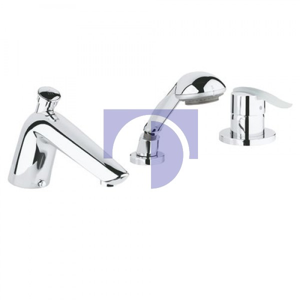 Ectos Змішувач для ванни на 3 отвори білий / хром Grohe 19040MF0 Ectos Змішувач для ванни на 3 отвори білий / хром Grohe 19040MF0