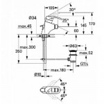 Chiara Смеситель для биде одноручковый на 1 отверстие Grohe 33201RR Chiara Смеситель для биде одноручковый на 1 отверстие Grohe 33201RR