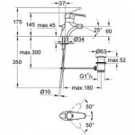 Eurowing Смеситель для биде одноручковый на 1 отверстие Grohe 33237000 Eurowing Смеситель для биде одноручковый на 1 отверстие Grohe 33237000