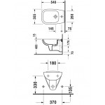 D-Code Биде подвесное Duravit 22361500002