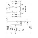 D-Code Умывальник встраиваемый Duravit 0338560002 D-Code Умывальник встраиваемый Duravit 0338560002