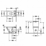 DuraStyle Унитаз напольный компакт Duravit 2155090000 DuraStyle Унитаз напольный компакт Duravit 2155090000