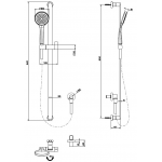 Душевой гарнитур Gessi Emporio 38742 031 Душевой гарнитур Gessi Emporio 38742 031