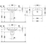 Happy D.2 Раковина Duravit 2316600000 Happy D.2 Раковина Duravit 2316600000