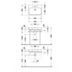 Happy D.2 Раковина Duravit 2318650030 Happy D.2 Раковина Duravit 2318650030