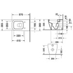 Happy D.2 Унитаз напольный пристенный Duravit 2159090000 Happy D.2 Унитаз напольный пристенный Duravit 2159090000