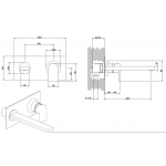Via Manzoni Смеситель для раковины со стены Gessi 38689 031 Via Manzoni Смеситель для раковины со стены Gessi 38689 031