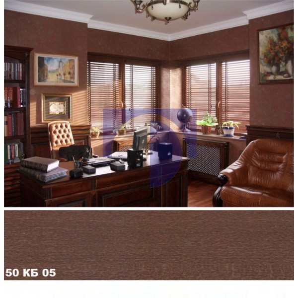 Полисандр Деревянные жалюзи Basswood 50 мм