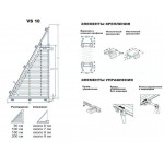 Шторы-плиссе натяжные трапеции VS 10 треугольник Шторы-плиссе натяжные трапеции VS 10 треугольник