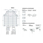 Шторы-плиссе натяжные трапеции VS 6 шестиугольник Шторы-плиссе натяжные трапеции VS 6 шестиугольник