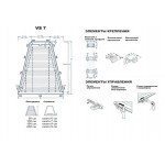 Шторы-плиссе натяжные трапеции VS 7 Шторы-плиссе натяжные трапеции VS 7